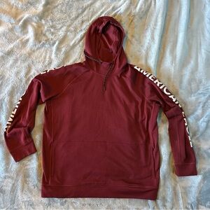 American Eagle Outfitters Maroon Active Flex Hoodie